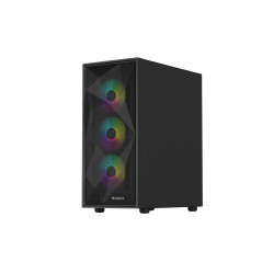 Genesis Gaming PC Case | Diaxid 605 ARGB | Black | Midi Tower | Power supply included No