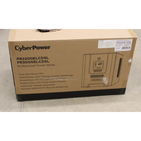 SALE OUT. CyberPower Smart App UPS Systems | PR2200ELCDSL | 2200 VA | 1980 W | DAMAGED PACKAGING