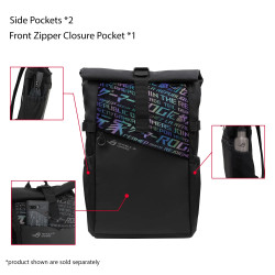 Asus BP4701 ROG BACKPACK/15_17 | Asus BP4701 | Notebook carrying backpack | Fits up to size 17 " | Backpack | Black