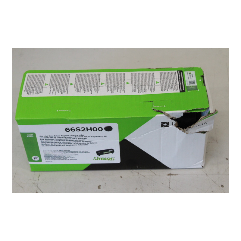 SALE OUT. Lexmark 66S2H00 | Cartridge CollecReturn Program (LRP) | Toner cartridge | Black & white | DAMAGED PACKAGING, SCRATCHE