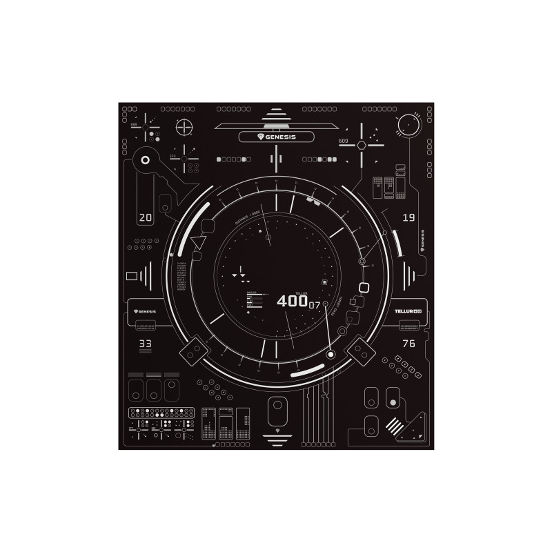 Genesis Tellur 400 Square Hud Floor Mat | Black