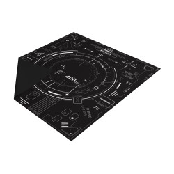 Genesis Tellur 400 Square Hud Floor Mat | Black
