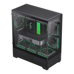 Gamemax Case | VISTA 2 AB | Black | Midi Tower | Power supply included No