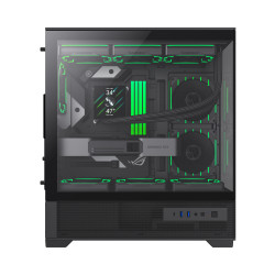 Gamemax Case | VISTA 2 AB | Black | Midi Tower | Power supply included No