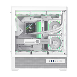 Gamemax Case | VISTA 2 AW | White | Midi Tower | Power supply included No