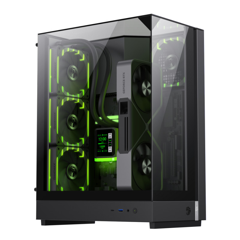 Gamemax Case | T20 BK | Black | M-ATX | Power supply included No