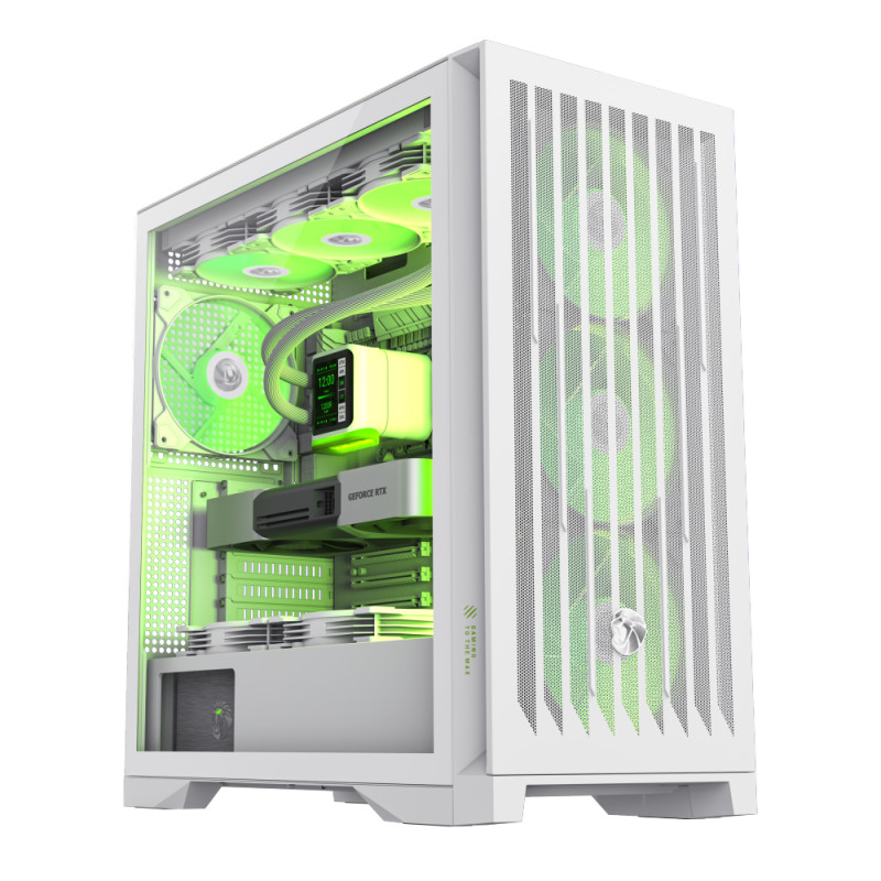 Gamemax Case | LEADER 2 WH | White | E-ATX | Power supply included No