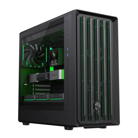 Gamemax Case | CLAW 460 BK | Black | Mid-Tower | Power supply included No
