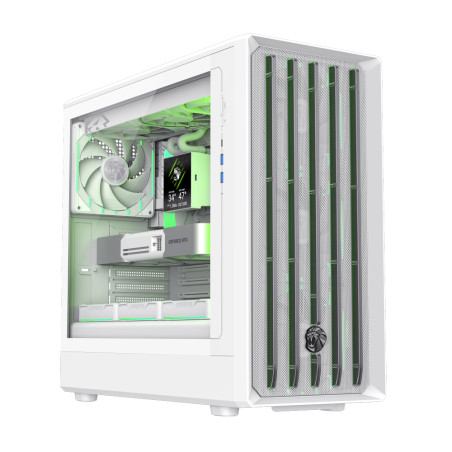 Gamemax Case | CLAW 460 WH | White | Mid-Tower | Power supply included No