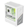 Gamemax Case | AERIS 330 MW | White | Mini Tower | Power supply included No