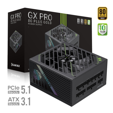 Gamemax Power Supply, 80 PLUS, Gold | GX PRO 1050G | 1050 W