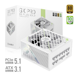 Gamemax Power Supply, 80 PLUS, Gold | GX PRO 1250G WH | 1250 W