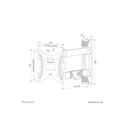 Neomounts WL40-550BL12 TV mount wall 32-55" - full motion - easy install | Neomounts