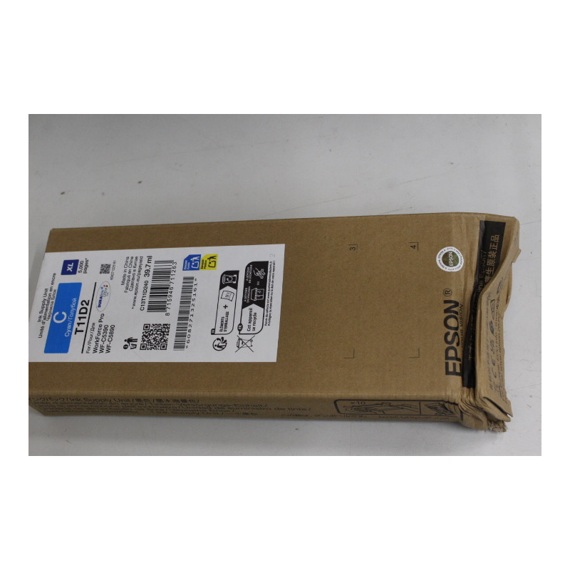 SALE OUT. Epson Singlepack Ink Cartridge XL Cyan | SALE OUT. Epson C13T11D240 | Ink cartrige | Cyan | DAMAGED PACKAGING