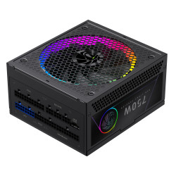 Gamemax Power Supply, 80 PLUS, Gold | RGB 750G | 750 W