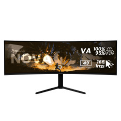 Arozzi Nova | 49 " | VA | 32:9 | 165 Hz | 4 ms | 5120 x 1440 pixels | 350 cd/m | HDMI ports quantity 2 | Black