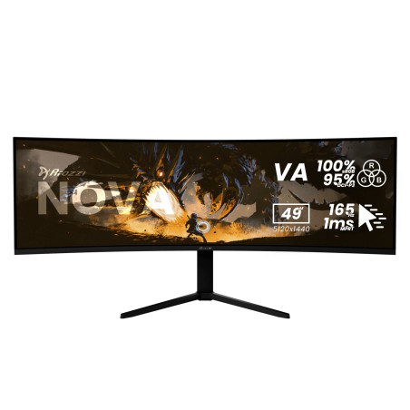 Arozzi Nova | 49 " | VA | 32:9 | 165 Hz | 4 ms | 5120 x 1440 pixels | 350 cd/m | HDMI ports quantity 2 | Black
