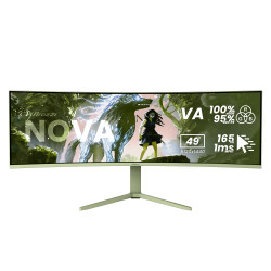 Arozzi Nova | 49 " | VA | 32:9 | 165 Hz | 4 ms | 5120 x 1440 pixels | 350 cd/m | HDMI ports quantity 2 | Forest Green