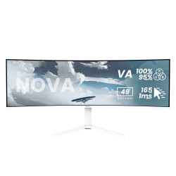 Arozzi Nova | 49 " | VA | 32:9 | 165 Hz | 4 ms | 5120 x 1440 pixels | 350 cd/m | HDMI ports quantity 2 | White