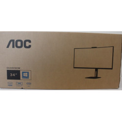 SALE OUT. AOC | CU34V5CW/BK | 34 " | VA | 21:9 | 100 Hz | 4 ms | 3440 x 1440 pixels | HDMI ports quantity 1 | Warranty 36 month(
