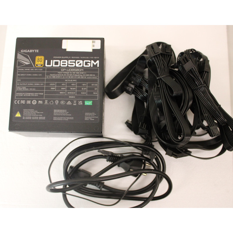 SALE OUT. Gigabyte PSU | GP-UD850GM | 850 W | USED, REFURBISHED, MISSING MANUALS