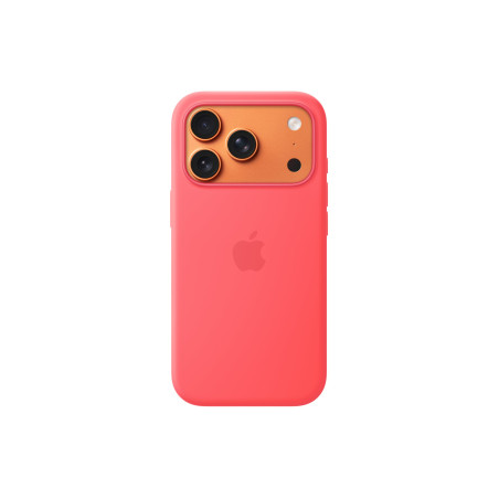 Apple iPhone 17 Pro Silicone Case with MagSafe Bright Guava | Apple