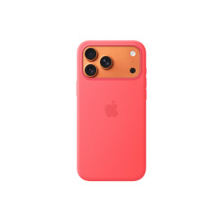 Apple iPhone 17 Pro Max Silicone Case with MagSafe Bright Guava | Apple