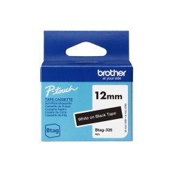 Brother BTAG-335 | White on Black | Btag