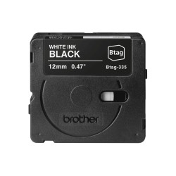 Brother BTAG-335 | White on Black | Btag