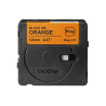 Brother BTAG-T31 | Black on Orange | Btag