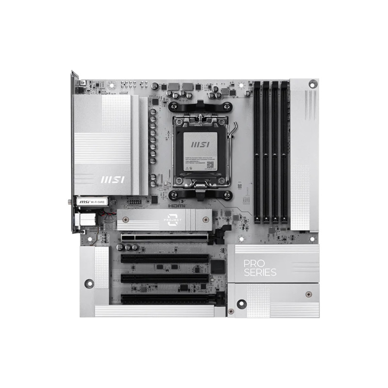 MSI PRO B850M-A WIFI PZ | Processor family AMD | Processor socket AM5 | DDR5 | Supported hard disk drive interfaces SATA, M.2 | 