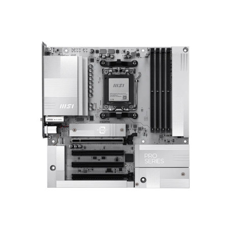 MSI PRO B850M-A WIFI PZ | Processor family AMD | Processor socket AM5 | DDR5 | Supported hard disk drive interfaces SATA, M.2 | 