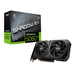 MSI GeForce RTX 5060 Ti 8G SHADOW 2X OC PLUS Bulk Pack | NVIDIA | 8 GB | GeForce RTX 5060 Ti | GDDR7 | HDMI ports quantity 1 | P