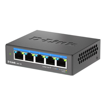 D-LINK DMS-105/E 5-Port 2.5G Multi-Gigabit Desktop Switch | D-Link