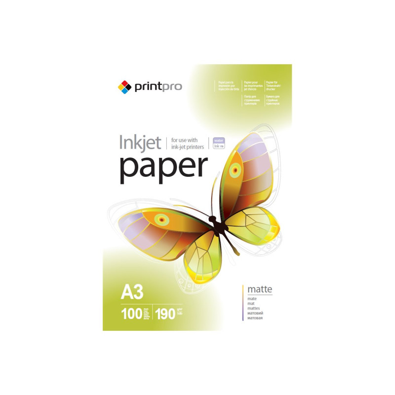 ColorWay PrintPro Photo Paper, 100 sheets | Matte | 190 g/m | A3