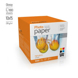 ColorWay Photo Paper, 1000 sheets | High Glossy | 230 g/m | 10x15