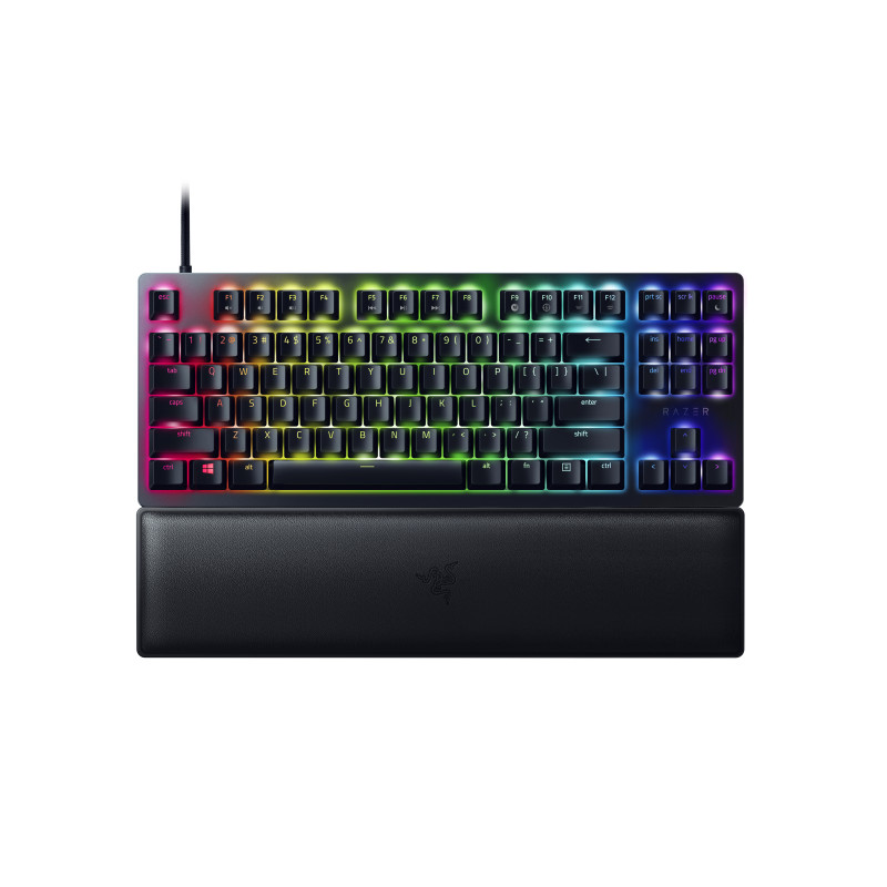 Razer | Huntsman V2 Tenkeyless | Gaming keyboard | Wired | Optical Gaming Keyboard | RGB LED light | US | Clicky Purple Switch