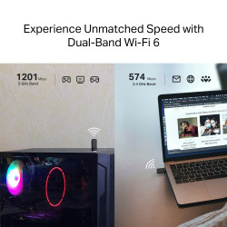 TP-LINK Archer TX23U | AX1800 Mini Wi-Fi6 Wireless USB Adapter | 802.11ax | MU-MiMO Yes | no PoE