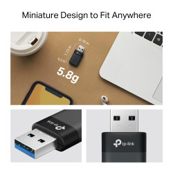 TP-LINK Archer TX23U | AX1800 Mini Wi-Fi6 Wireless USB Adapter | 802.11ax | MU-MiMO Yes | no PoE
