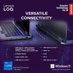 Lenovo LOQ 17IRX10 | Luna Grey | 17.3 " | IPS | FHD | 1920 x 1080 pixels | Anti-glare | Intel Core i7 | i7-13650HX | 16 GB | SOD