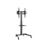 Gembird TV floor stand with caster wheels (tilt), 32" - 55" | Gembird