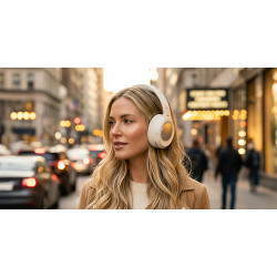 Muse Headphones | M-295 ANCW | Bluetooth | Over-Ear | Microphone | White | Noise canceling | Wireless