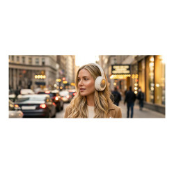 Muse Headphones | M-295 ANCW | Bluetooth | Over-Ear | Microphone | White | Noise canceling | Wireless