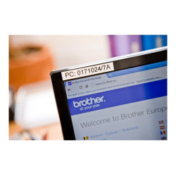 Brother | TZe-S211 Strong Adhesive Laminated Tape | Black on White | TZe | 8 m | 6 cm