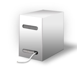 Goobay | 93885 | CAT 6 network cable, U/UTP, grey, 305 m