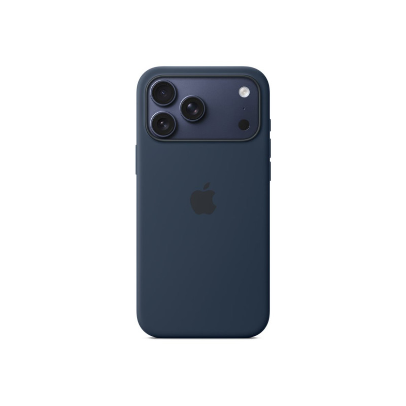 Apple iPhone 17 Pro Max Silicone Case with MagSafe Midnight | Apple