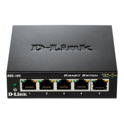 D-Link | Ethernet Switch | DGS-105/E | Unmanaged | Desktop | Gigabit Ethernet (copper) ports quantity 5