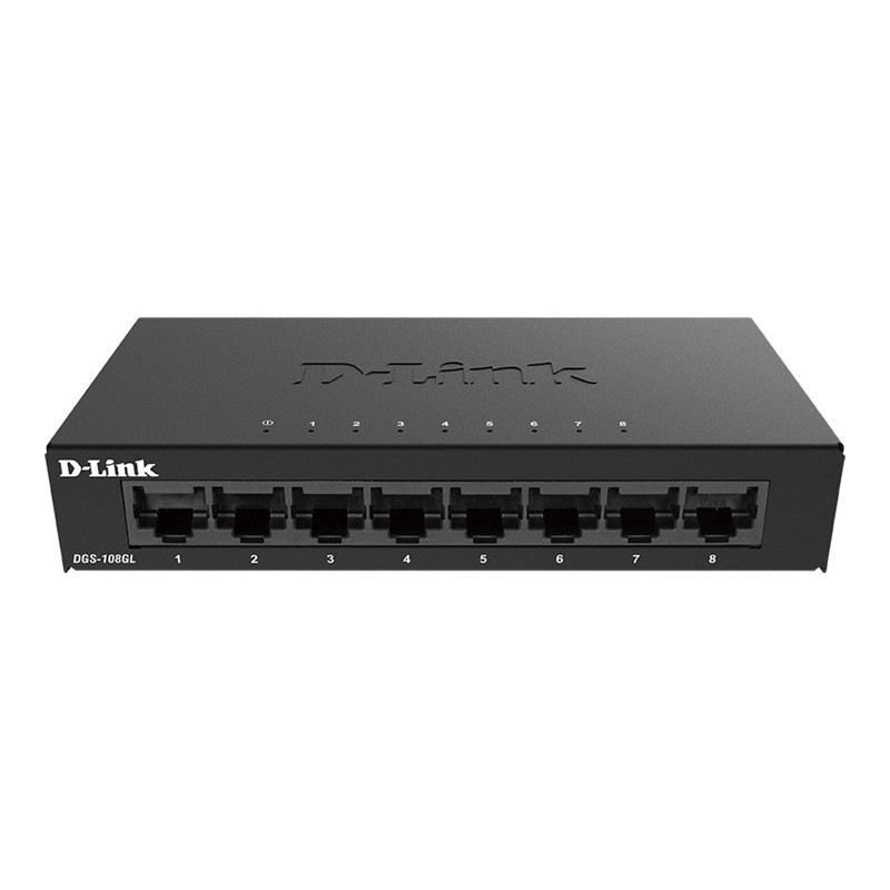 D-Link | Switch | DGS-108GL/E | Unmanaged | Desktop | Gigabit Ethernet (copper) ports quantity 8