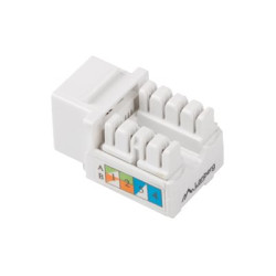 Lanberg | Keystone Module RJ45 to LSA CAT.6, UTP | KSU6-1090 | White