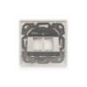 Digitus | Wallplate for Keystone Modules, German type, middle plate 50x50 mm, frame 80x80 mm | DN-93801-1